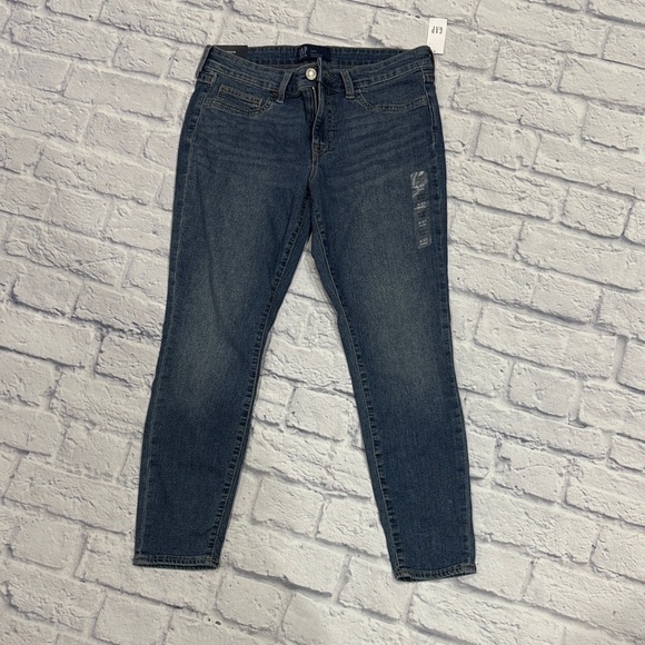 GAP Women's Classic Blue Denim Jeggings - Picture 3 of 7